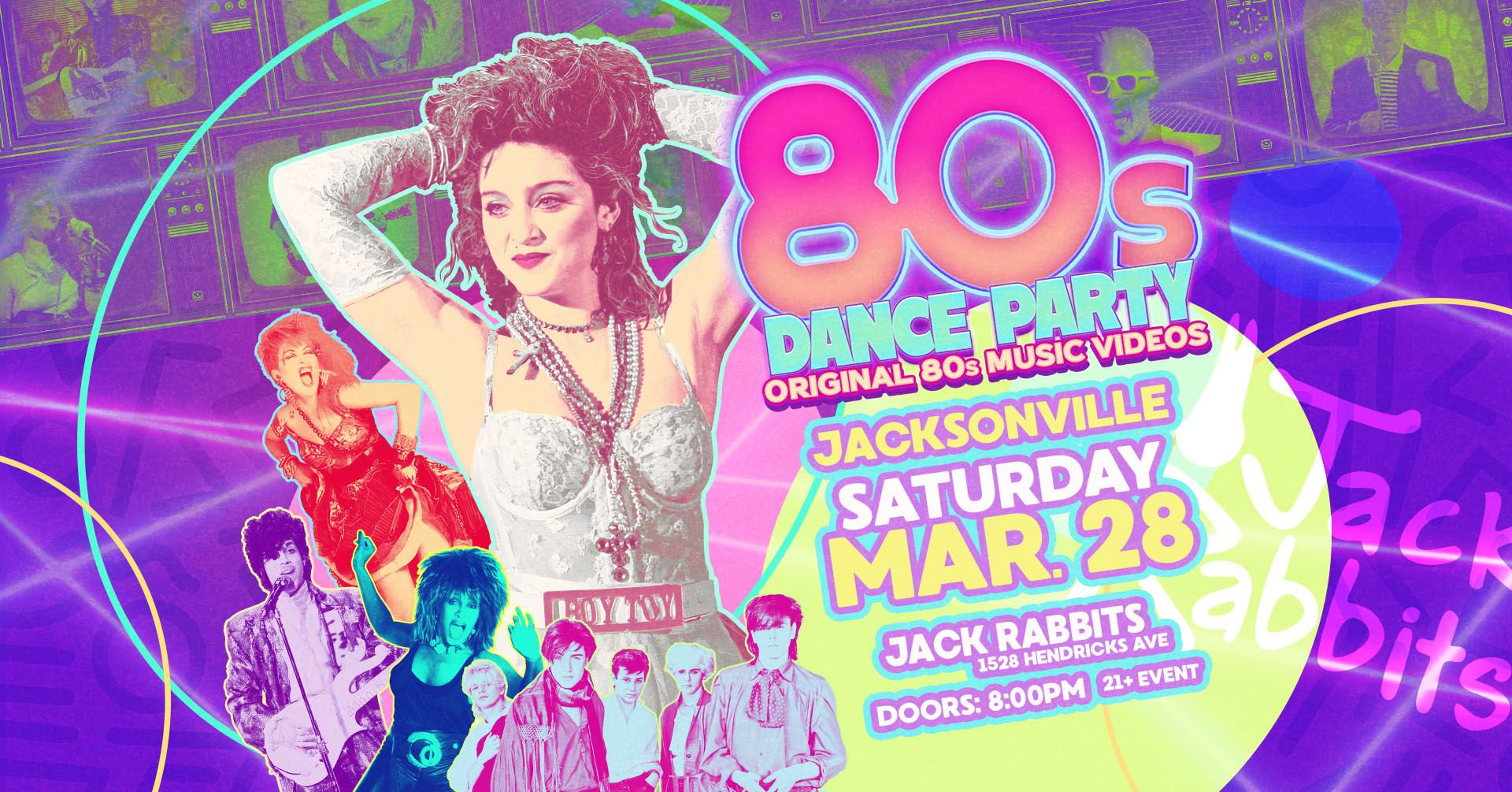 80’s VIDEO DANCE PARTY featuring DJ BRIAN ST CLAIR