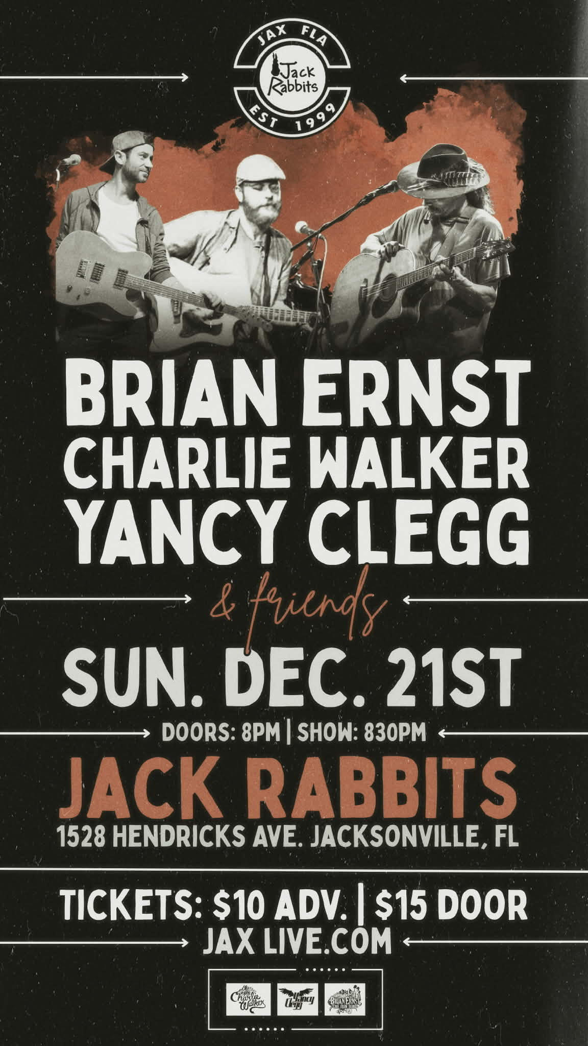 CHARLIE WALKER, YANCY CLEGG, & BRIAN ERNST