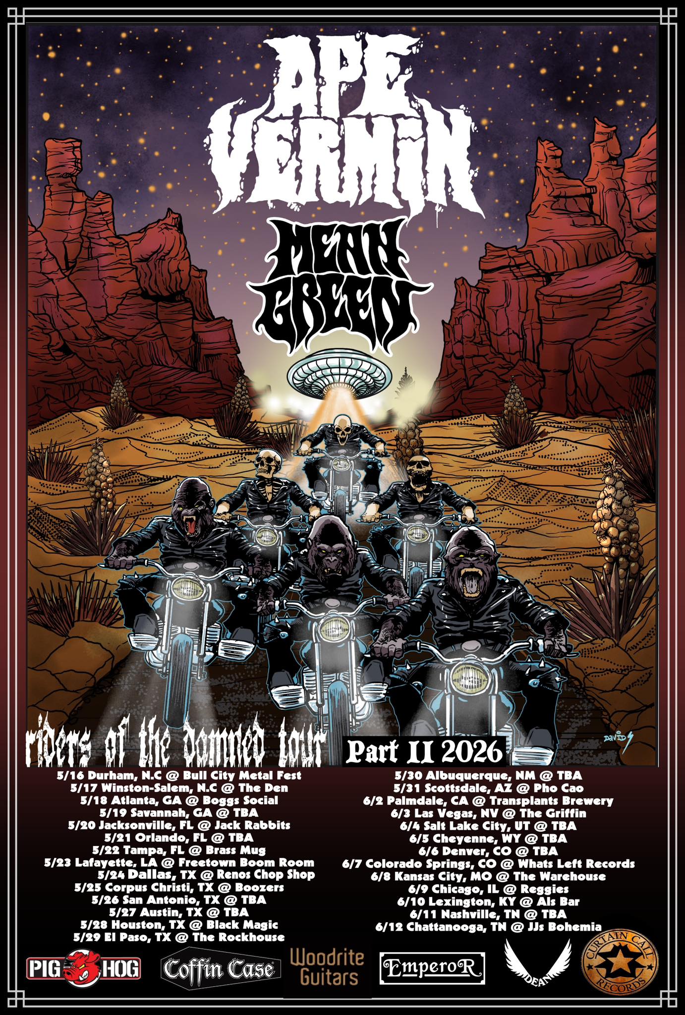 APE VERMIN / MEAN GREEN